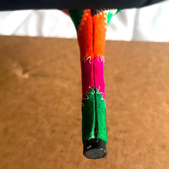 Multicolored Peep Toe Platform Heels. US size 6.5. - Picture 9 of 14